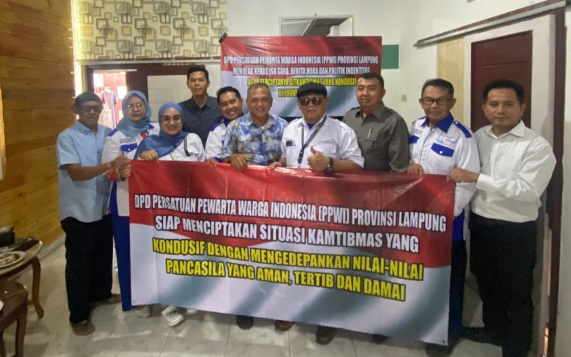Polda Lampung Silahturahmi PPWI, Perkuat Sinergi Informasi Publik