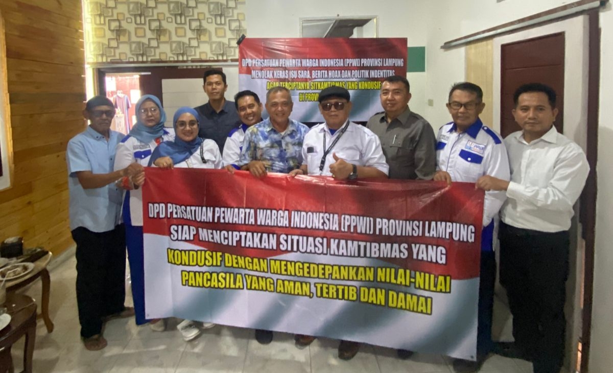 Polda Lampung Silahturahmi PPWI, Perkuat Sinergi Informasi Publik
