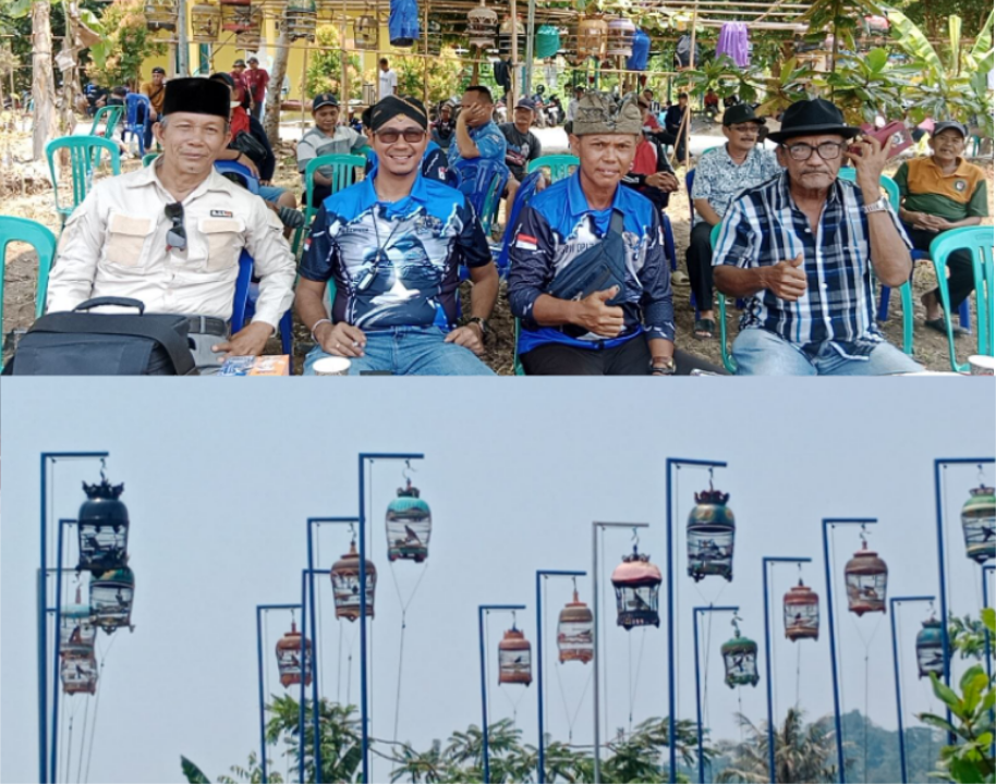 Rio Remota dan Djoni Oplet Gelar Kontes Burung Perkutut Meriahkan HUT Desa Hanura