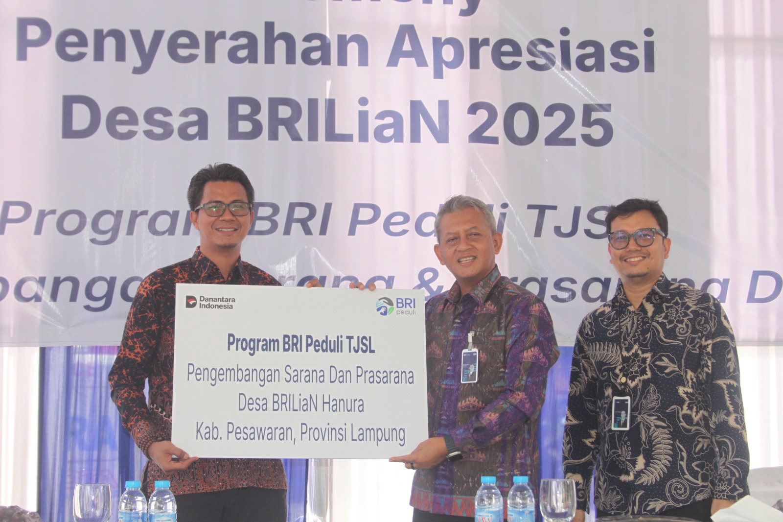 Desa BRILiaN – BRI Apresiasi Desa Hanura sebagai Desa BRILiaN 2025