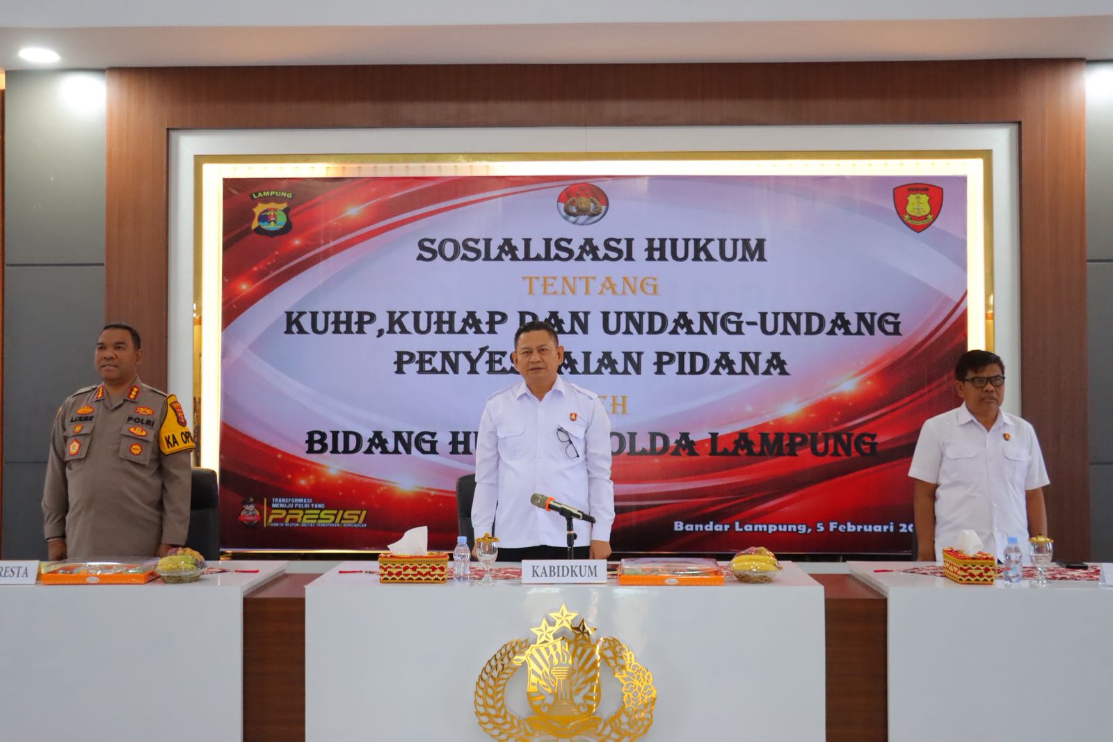 Sosialisasi Hukum Polda Lampung Dorong Penyidik Pahami KUHP dan KUHAP Terbaru