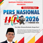 Ketum DPP BPDI Ucapkan Selamat HPN 2026, Tekankan Peran Pers dan Pemuda Jaga Demokrasi