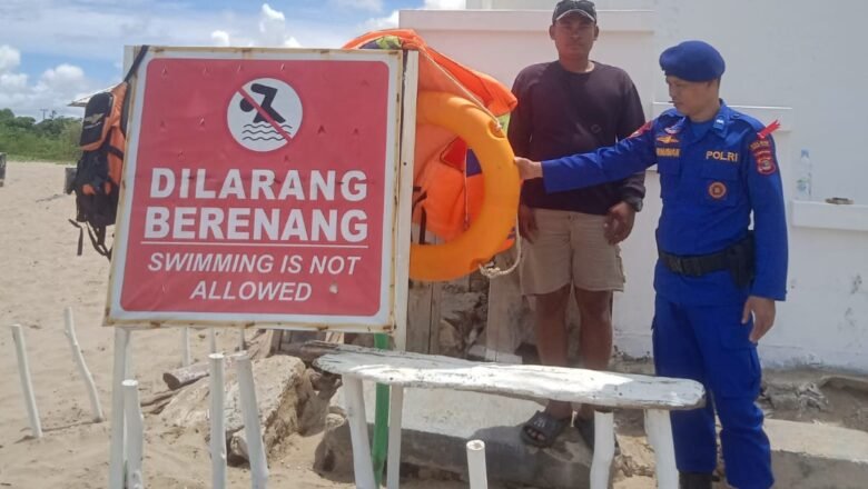 Waspada Arus Laut, Polisi Imbau Wisatawan Hindari Zona Berbahaya di Pantai Lampung Selatan