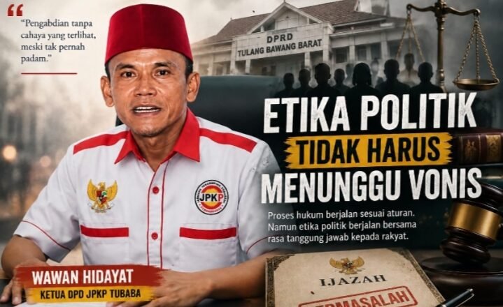 Etika Politik EF Tubaba: Apakah Etika Politik Harus Menunggu Vonis?