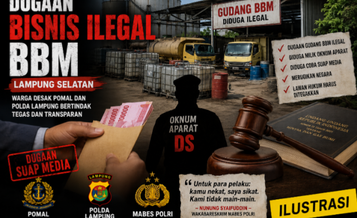 Dugaan Bisnis Ilegal BBM di Lampung Selatan Disorot, Warga Desak POMAL dan Polda Lampung Bertindak Tegas
